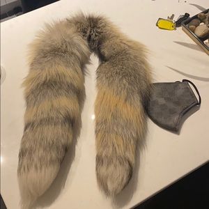 Unisex real fox fur scarf